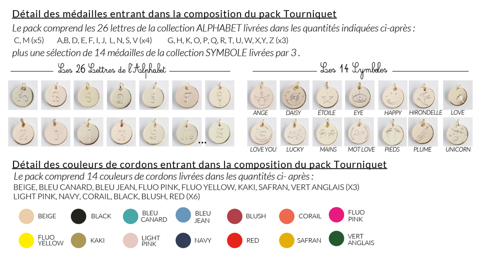 Objets personnalisables - Pack Tourniquet - Présentoir mural - MIMI ROSE ATELIER