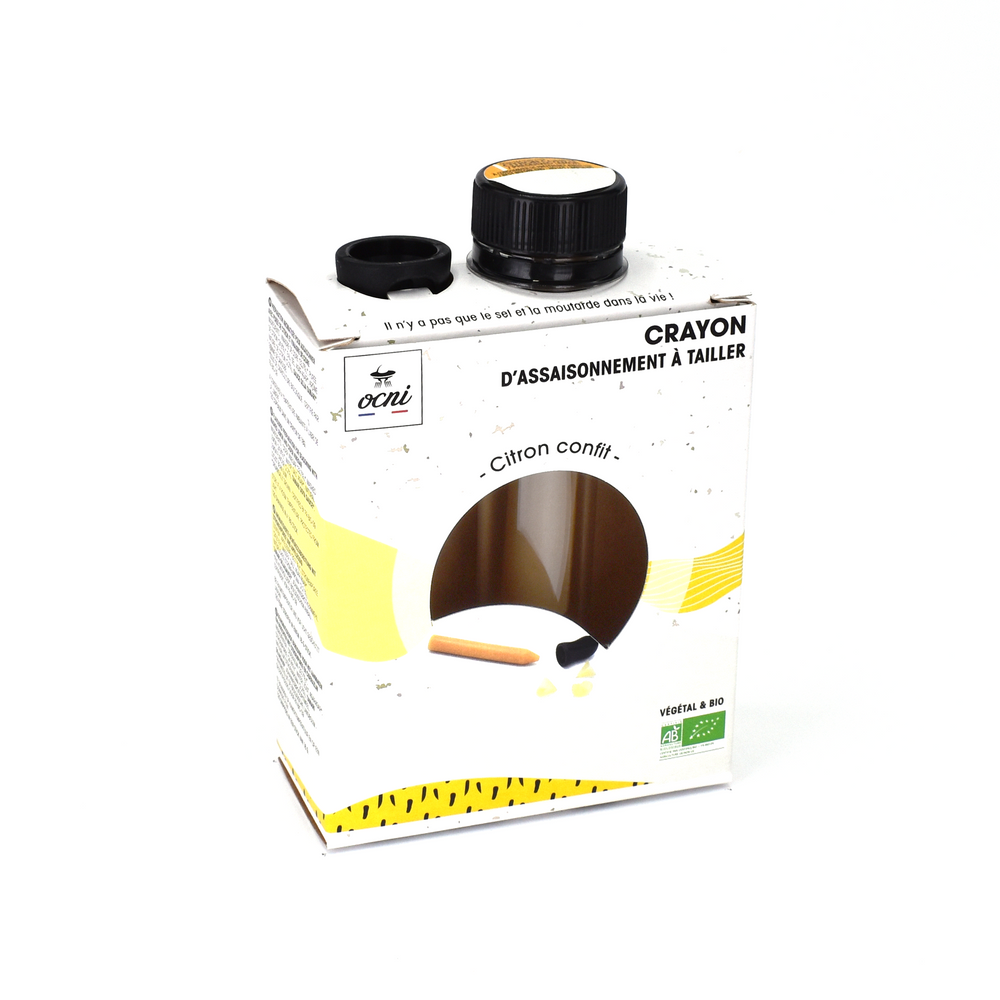 Épicerie fine - Coffret d'Assaisonnement à tailler 1 crayon - Citron confit - Biologique - OCNI FACTORY