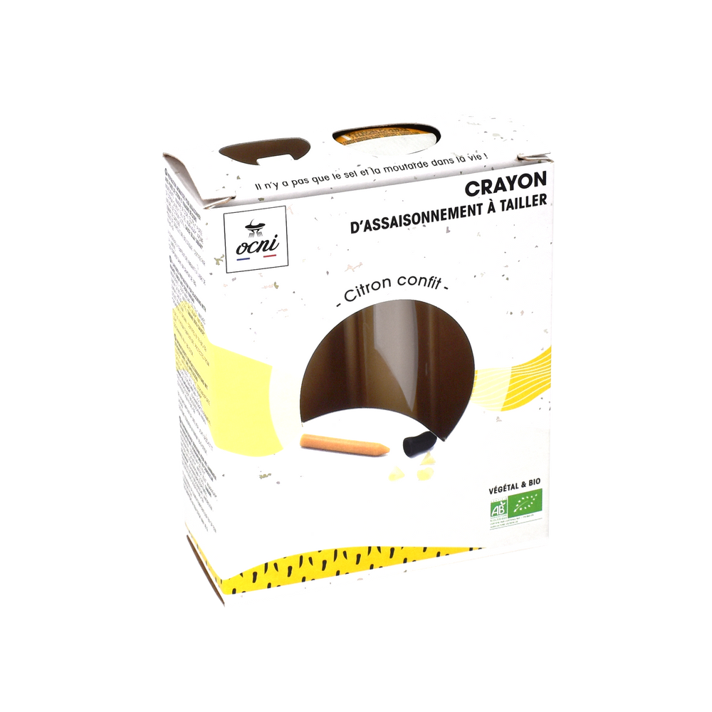 Épicerie fine - Coffret d'Assaisonnement à tailler 1 crayon - Citron confit - Biologique - OCNI FACTORY