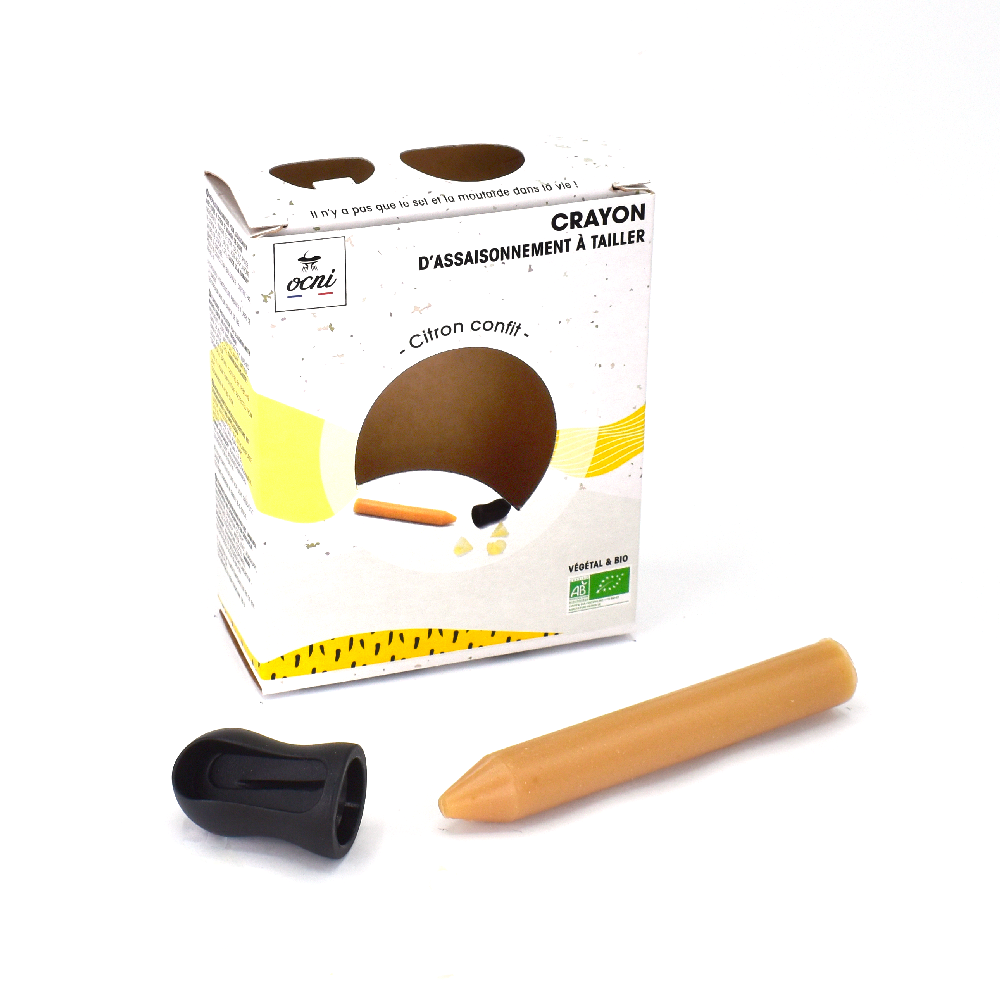 Épicerie fine - Coffret d'Assaisonnement à tailler 1 crayon - Citron confit - Biologique - OCNI FACTORY