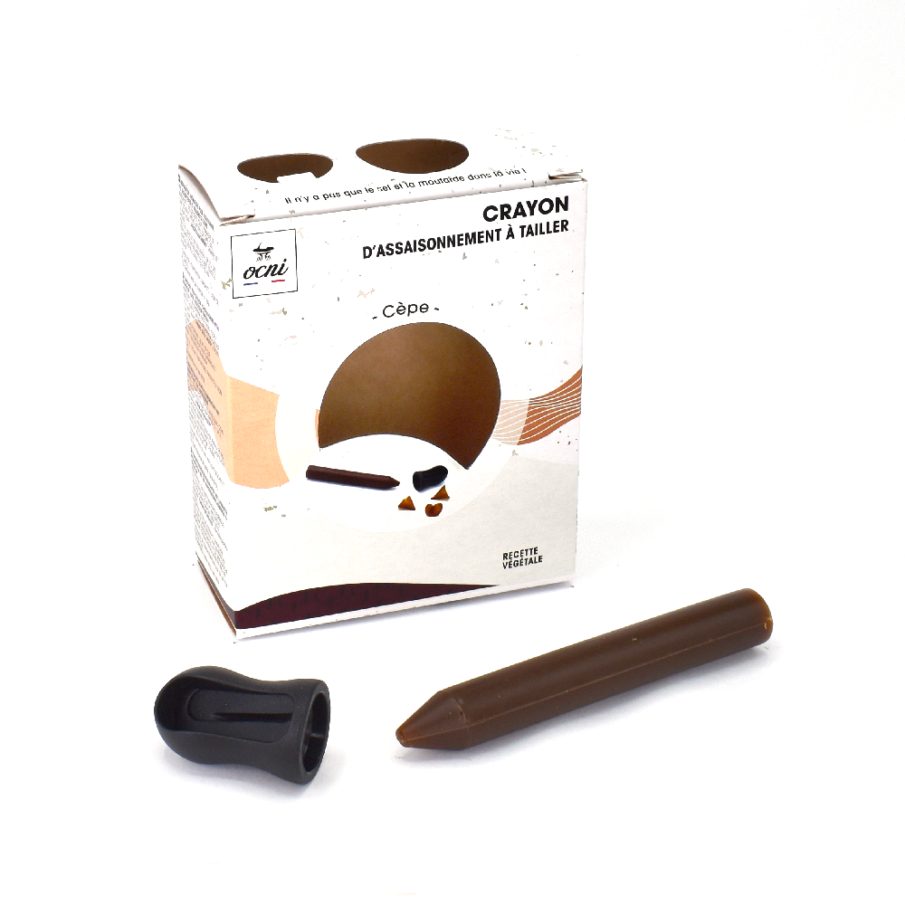 Épicerie fine - Coffret d'Assaisonnement à tailler 1 crayon - Cèpe - OCNI FACTORY