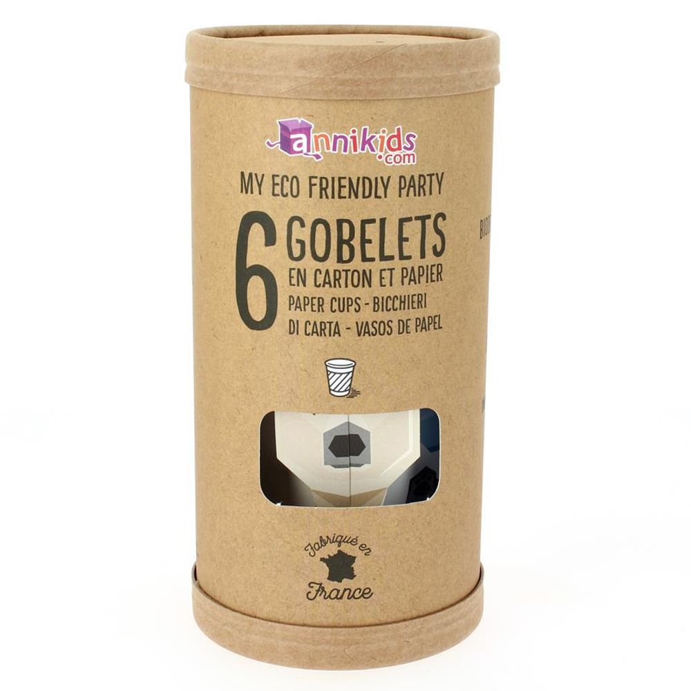 Anniversaires - 6 Gobelets Animaux Polaire - Compostable - ANNIKIDS