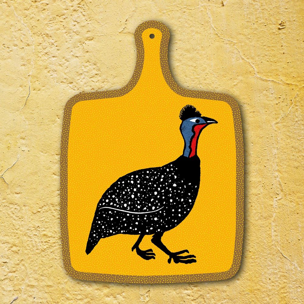 Table mat - Guineafowl Cutting Boards - ZOOH