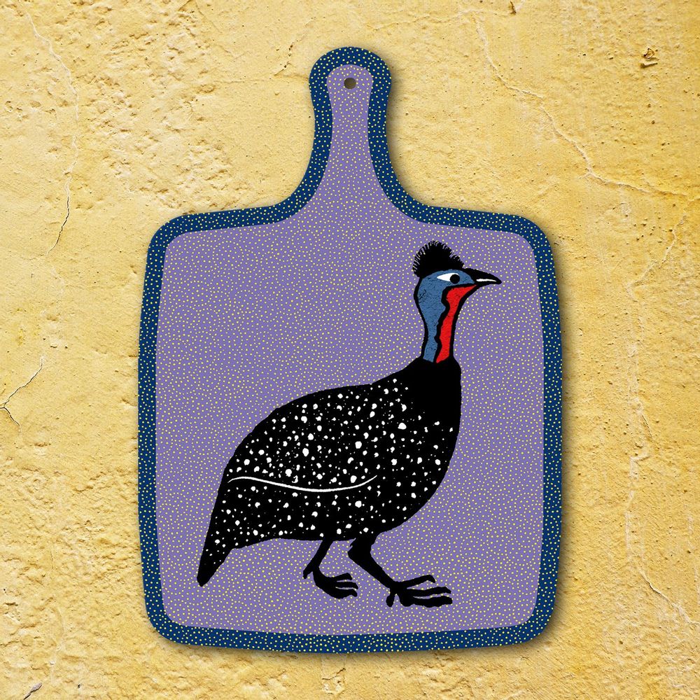 Table mat - Guineafowl Cutting Boards - ZOOH