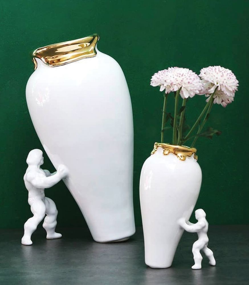 Vases - Super Hero Vase - Golden Edition - JASMIN DJERZIC