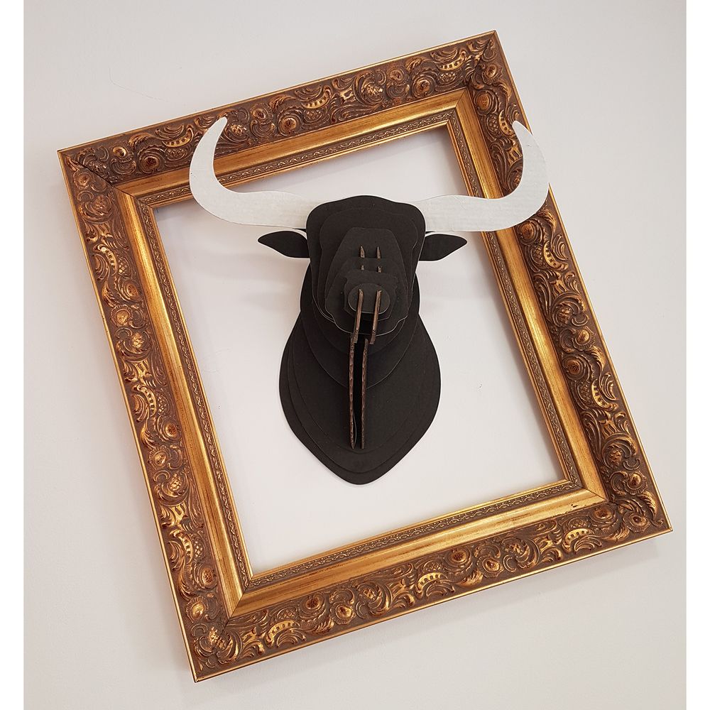 Other wall decoration - TROPHY CARTON 3D WALL DECOR, DEER, ELEPHANT, UNICORN, COW, ELAN... - SUPPLEMENT D'AM / PAPETERIE EPIGRAM