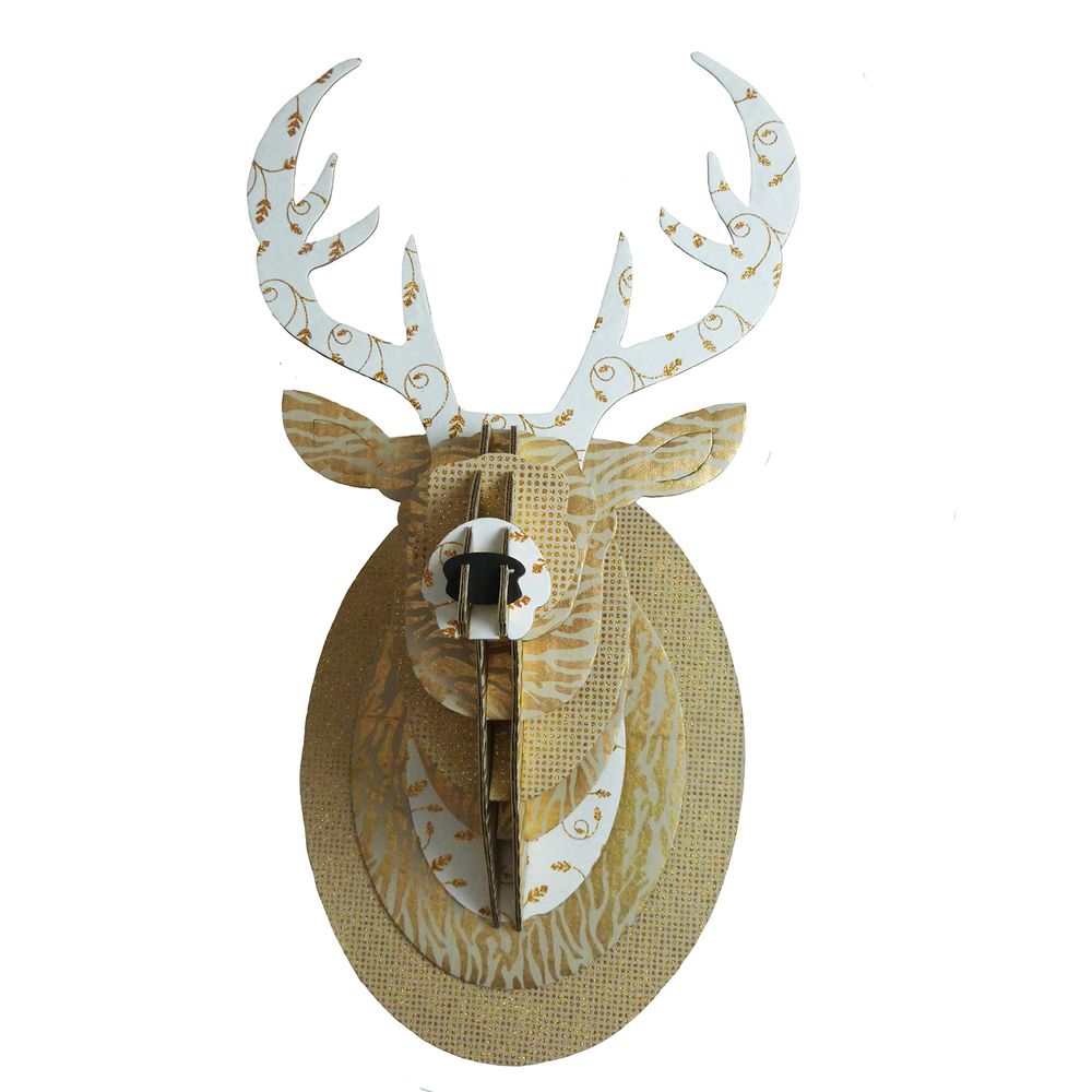 Other wall decoration - TROPHY CARTON 3D WALL DECOR, DEER, ELEPHANT, UNICORN, COW, ELAN... - SUPPLEMENT D'AM / PAPETERIE EPIGRAM