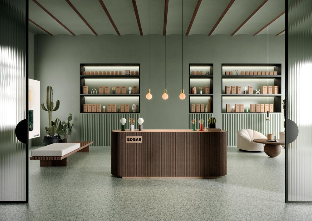 Table lamps - SOL Lamp Library Green - EDGAR