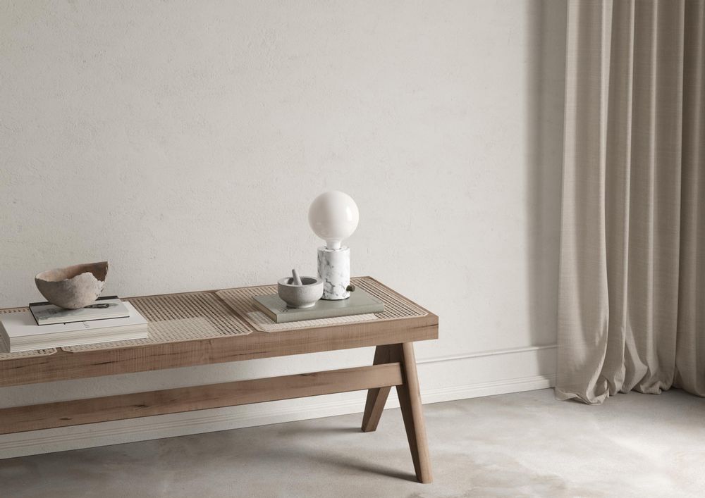 Table lamps - ORBIS Lamp White Marble Opaque - EDGAR