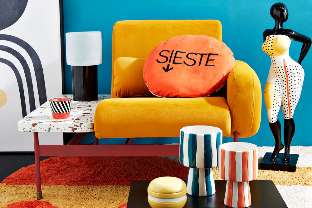 Armchairs - terrazzo armchair shelf and decorative objects - AMADEUS