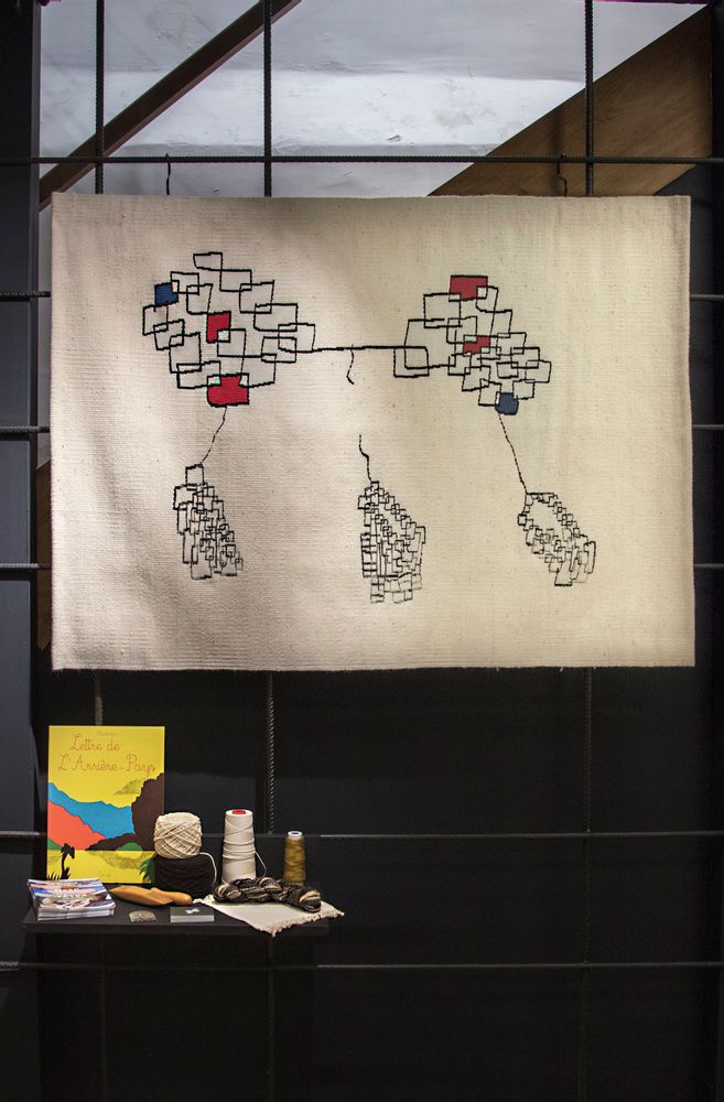 Other wall decoration - Aubusson tapestry “Suspension” hand-woven wool - ATELIER CC BRINDELAINE