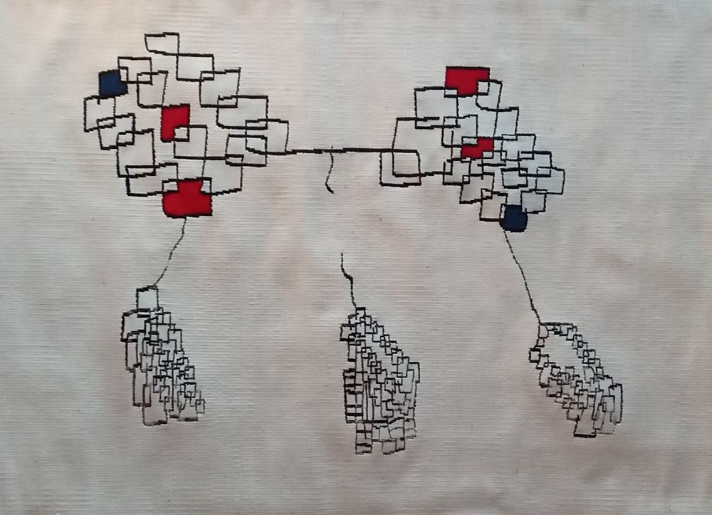 Other wall decoration - Aubusson tapestry “Suspension” hand-woven wool - ATELIER CC BRINDELAINE