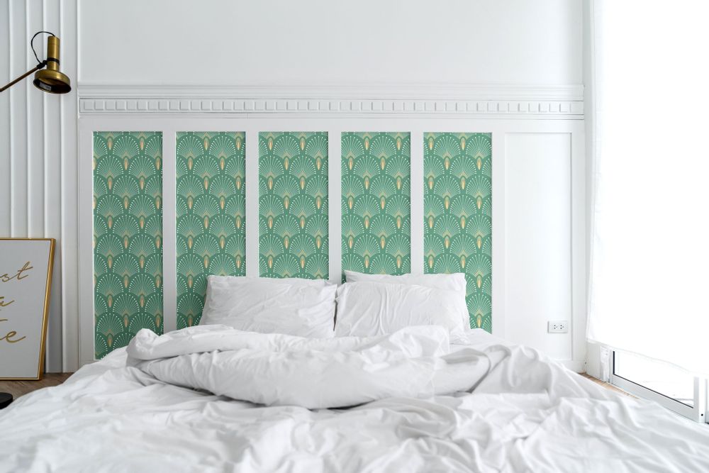 Autres décorations murales - Papier peint 1925 Vert clair doré - PAPERMINT