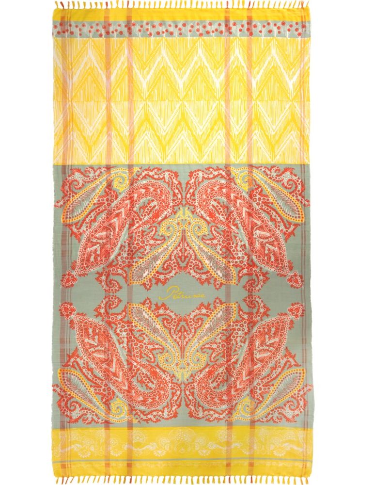 Sarongs - CYROLINE PAREO COTTON SCARF - PETRUSSE PARIS