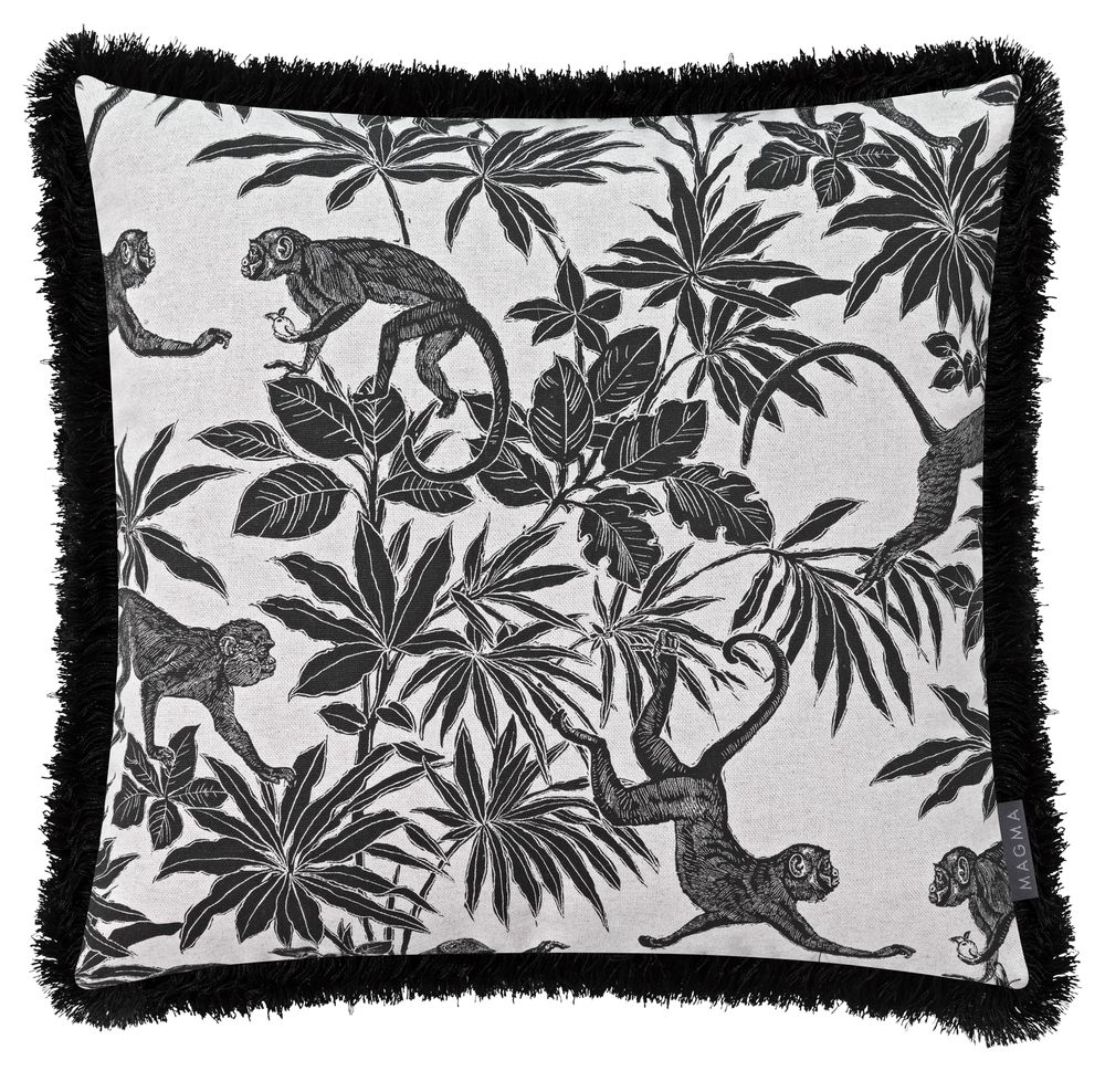 Coussins textile - Monkey - housse de coussin avec franges - taie d'oreiller - MAGMA HEIMTEX