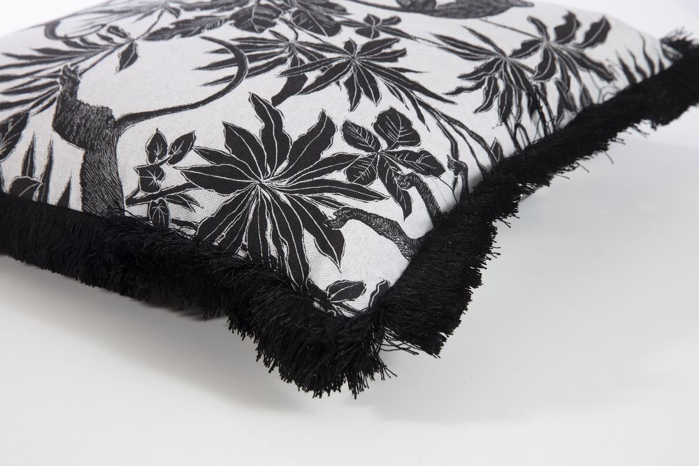 Coussins textile - Monkey - housse de coussin avec franges - taie d'oreiller - MAGMA HEIMTEX