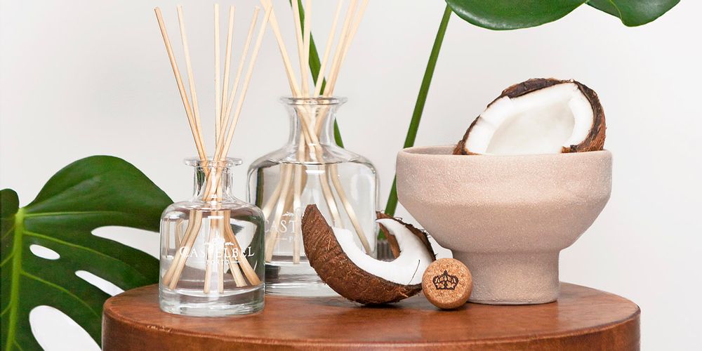 Parfums d'intérieur - Diffuseur de parfum à la noix de coco Castelbel - 100 ml et 250 ml - CASTELBEL