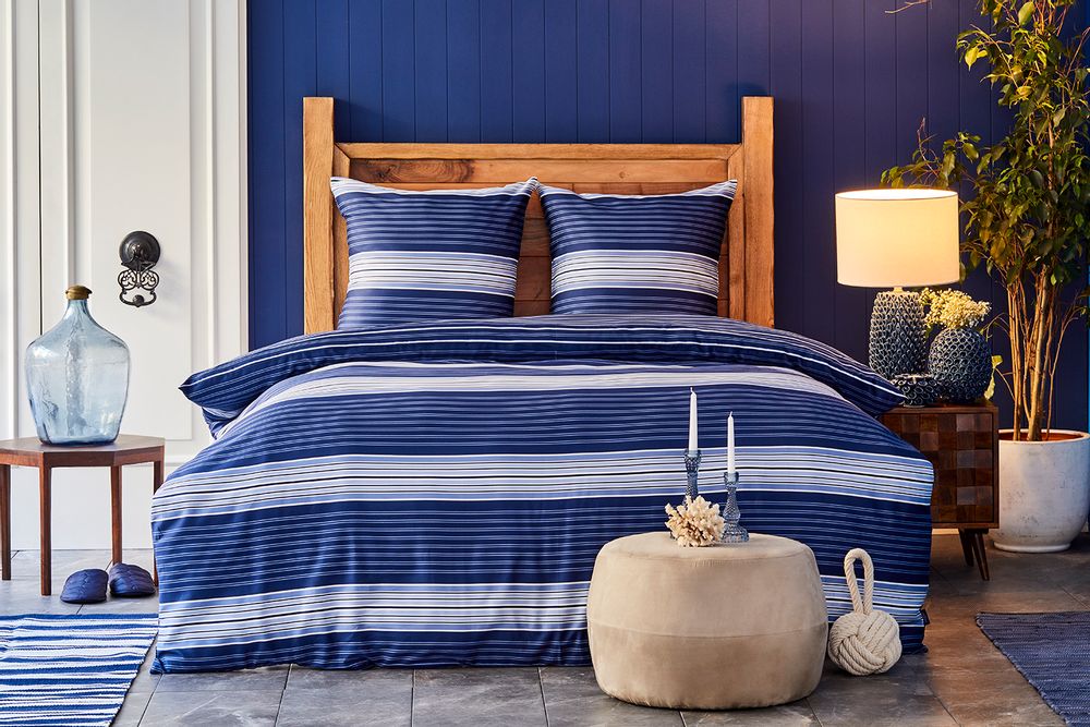 Linge de lit - Nautica Home Moby Parure de Lit satinée - NAUTICA