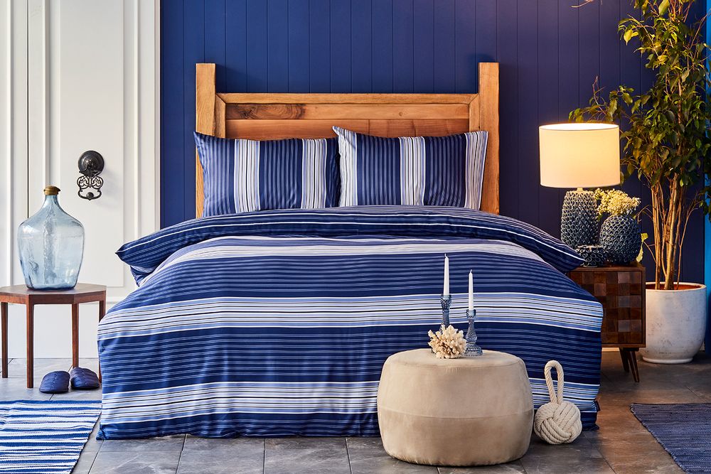 Linge de lit - Nautica Home Moby Parure de Lit satinée - NAUTICA