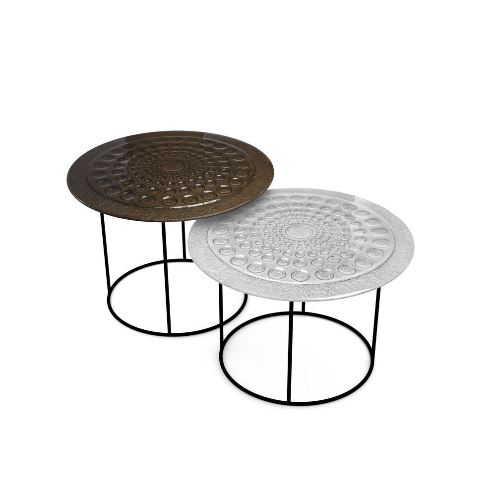 Objets design - Tables basses artisanales en verre d'art DROPS - BARANSKA DESIGN