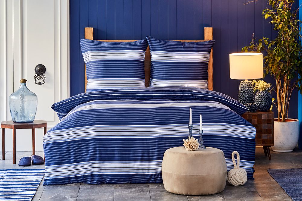Linge de lit - Nautica Home Moby Parure de Lit satinée - NAUTICA