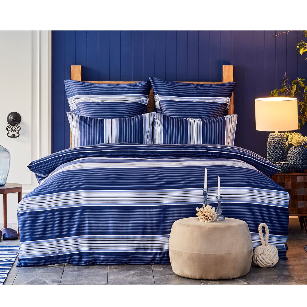 Linge de lit - Nautica Home Moby Parure de Lit satinée - NAUTICA