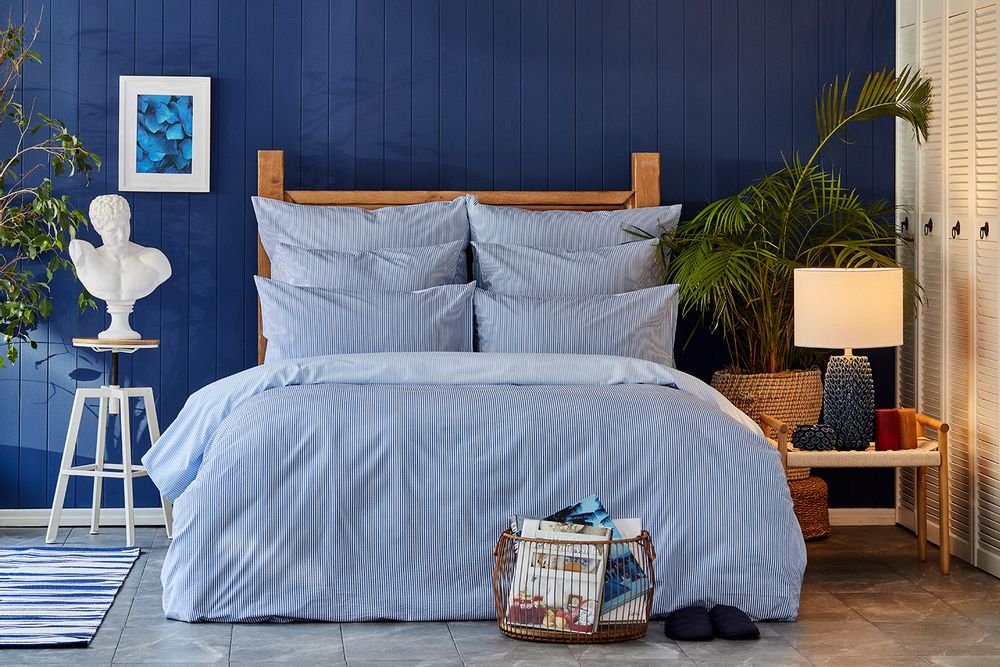 Linge de lit - Nautica Home Darya Parure de Lit En Percale Seersucker - NAUTICA