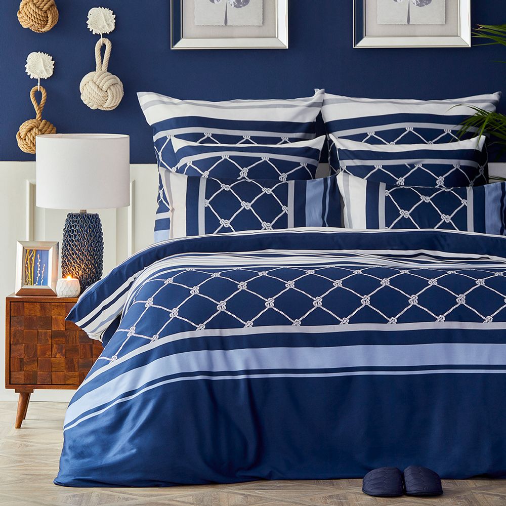 Linge de lit - Nautica Home Parure de lit avec housse de couette satinée - NAUTICA