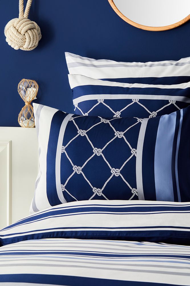 Linge de lit - Nautica Home Parure de lit avec housse de couette satinée - NAUTICA