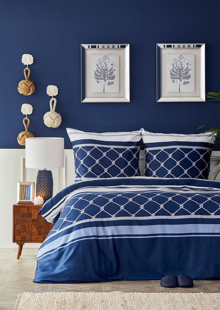 Linge de lit - Nautica Home Parure de lit avec housse de couette satinée - NAUTICA