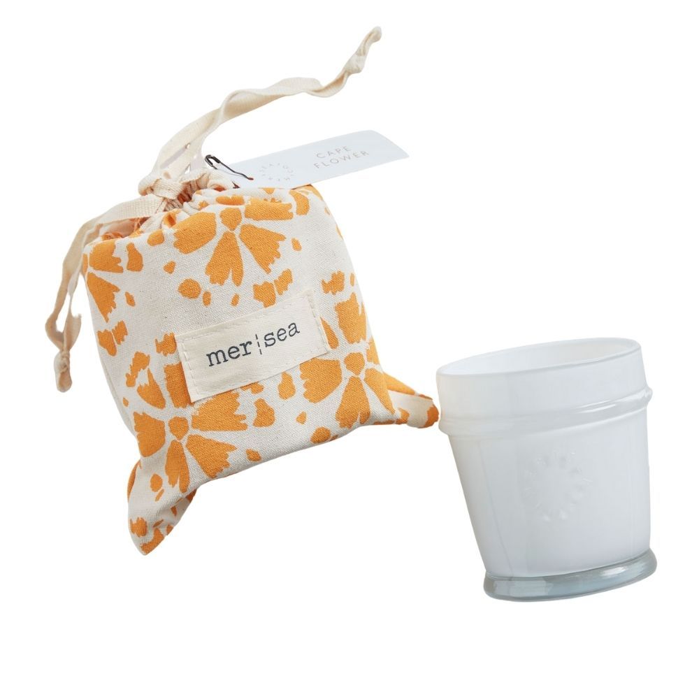 Decorative objects - MER|SEA At Home 7oz Glass Sandbag Candles - MER-SEA & CO