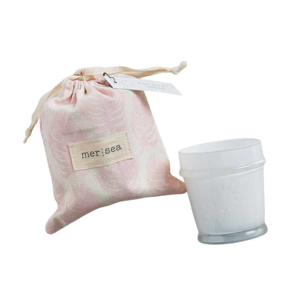 Decorative objects - MER|SEA At Home 7oz Glass Sandbag Candles - MER-SEA & CO