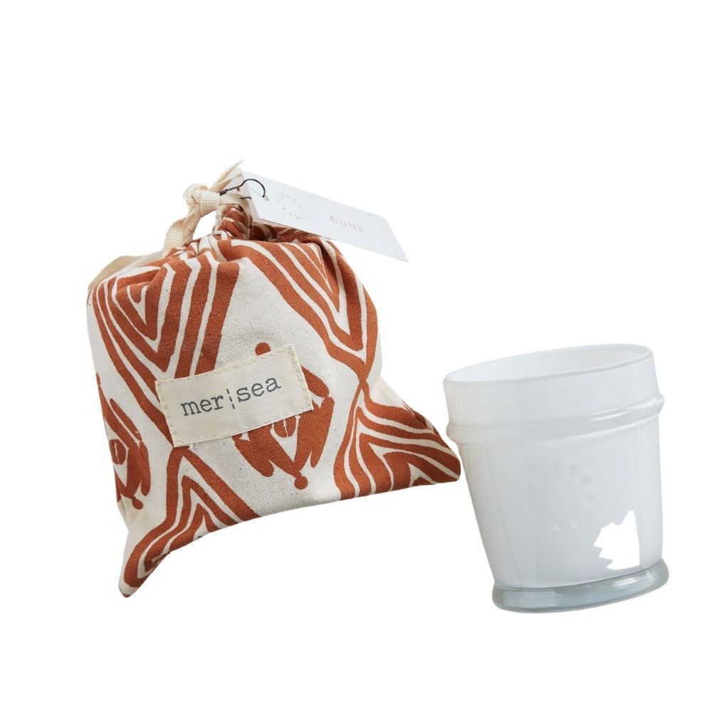 Decorative objects - MER|SEA At Home 7oz Glass Sandbag Candles - MER-SEA & CO