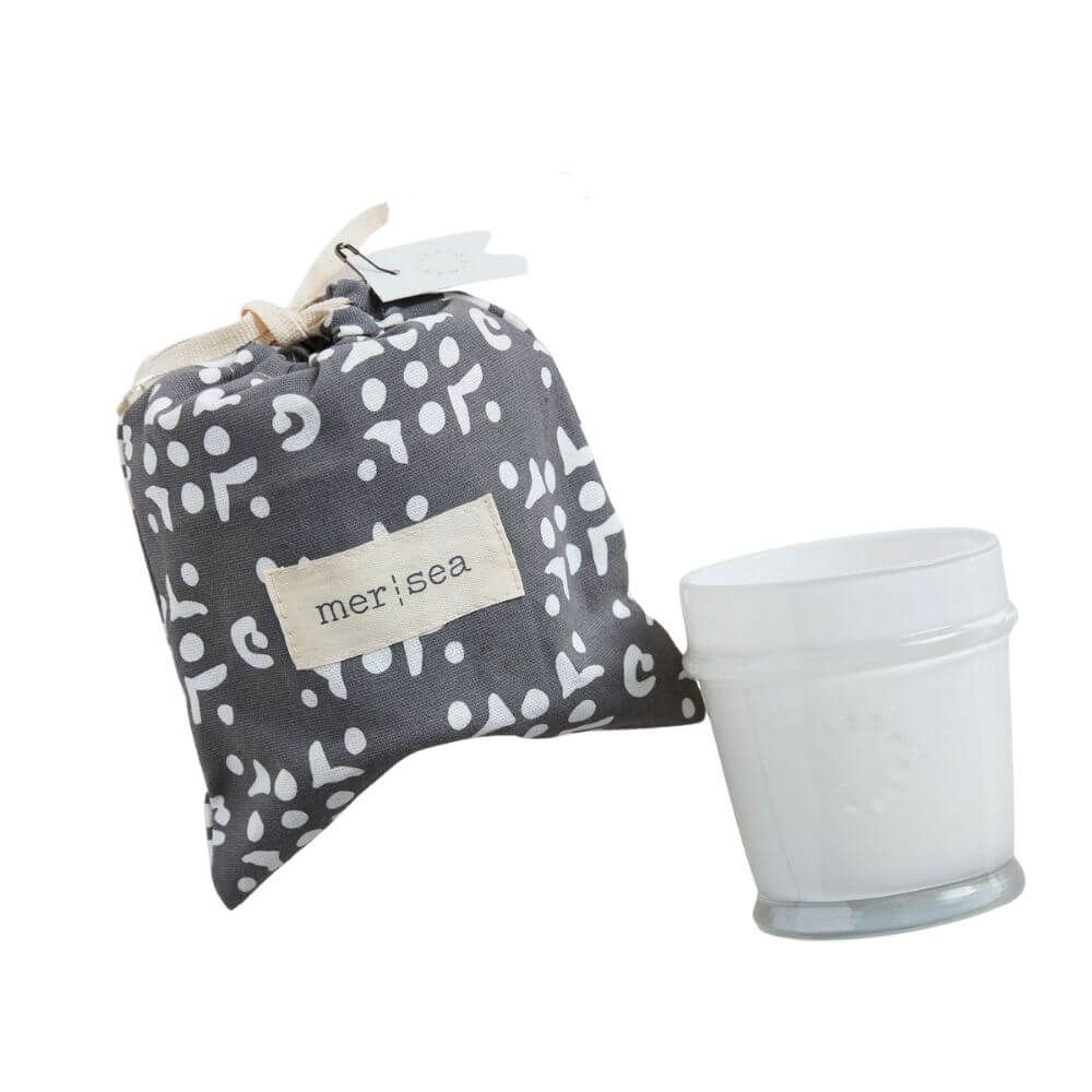 Decorative objects - MER|SEA At Home 7oz Glass Sandbag Candles - MER-SEA & CO