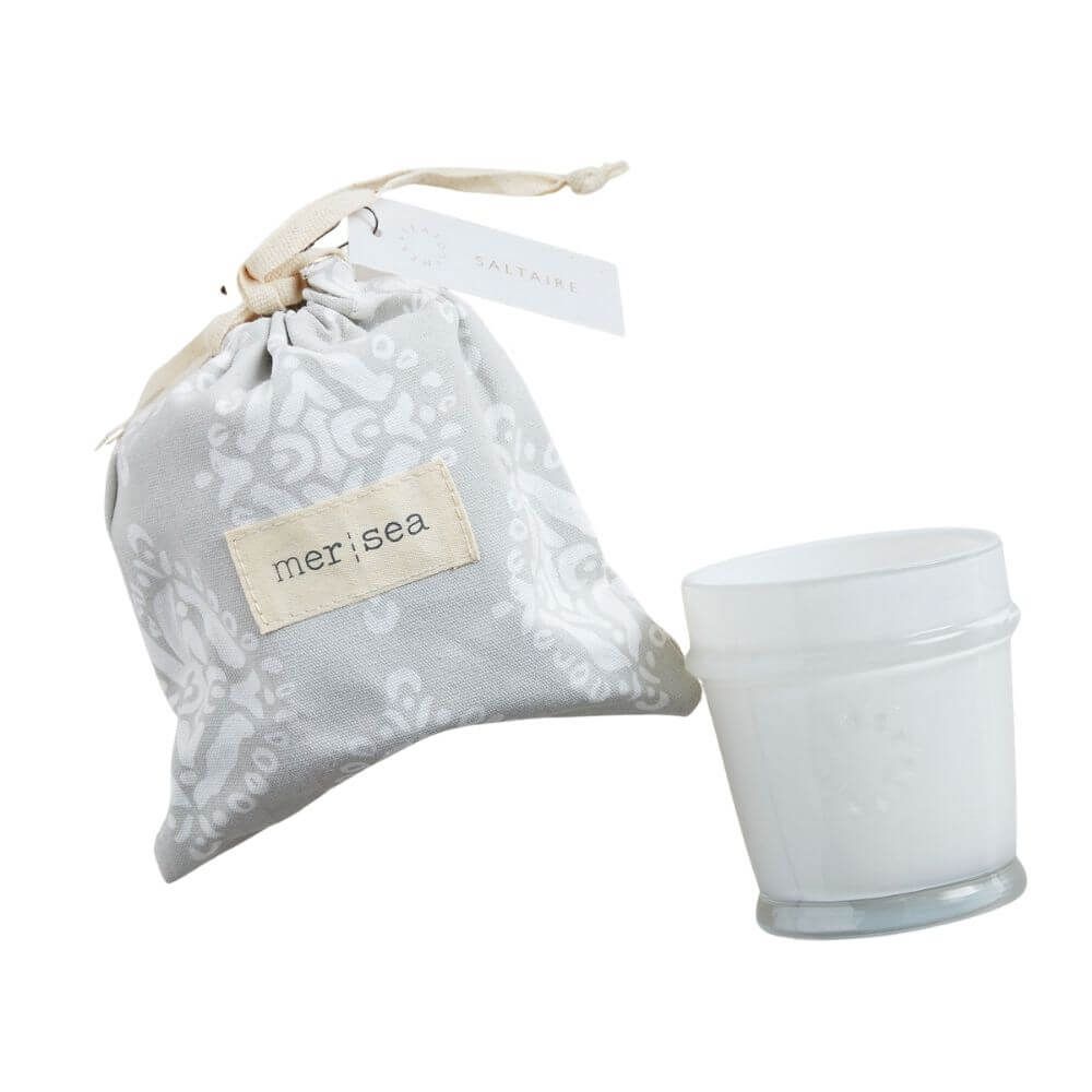 Decorative objects - MER|SEA At Home 7oz Glass Sandbag Candles - MER-SEA & CO