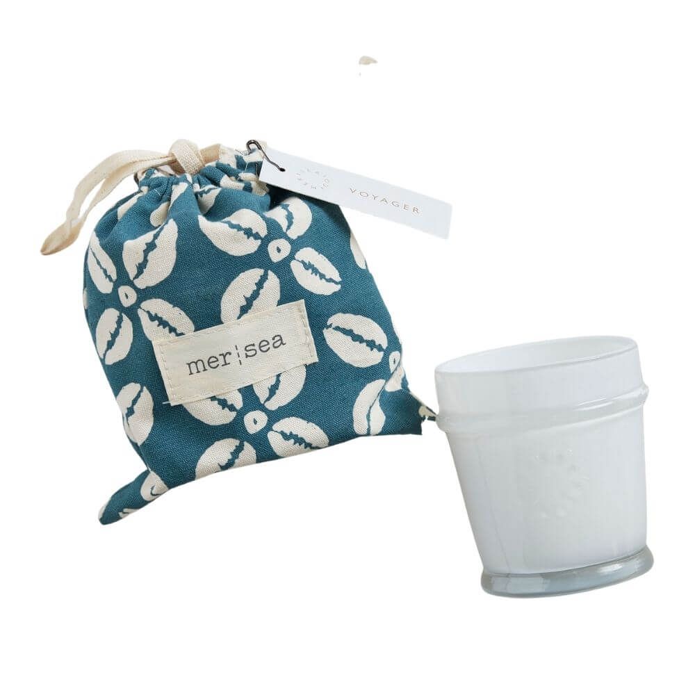 Decorative objects - MER|SEA At Home 7oz Glass Sandbag Candles - MER-SEA & CO