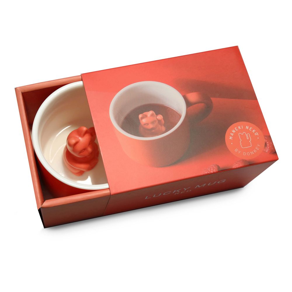 Repas pour enfant - Maneki Neko/Lucky Mug rouge - DONKEY PRODUCTS