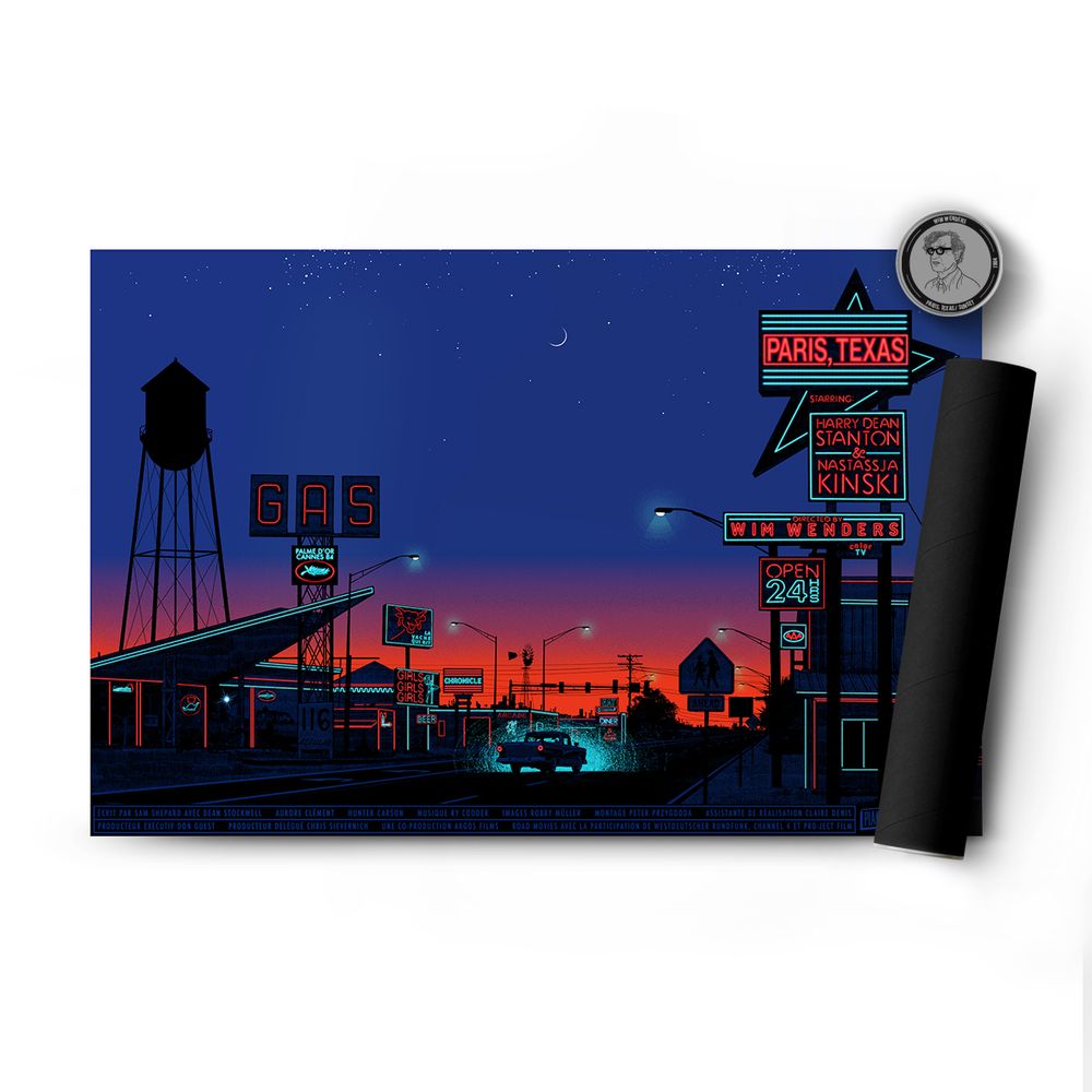 Poster - POSTER PARIS, TEXAS - SUNSET - PLAKAT - DESIGNING MOVIE POSTERS -