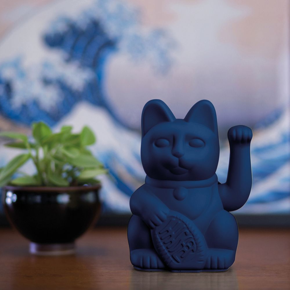 Decorative objects - Maneki Neko / Lucky Cat / Dark Blue  - DONKEY PRODUCTS