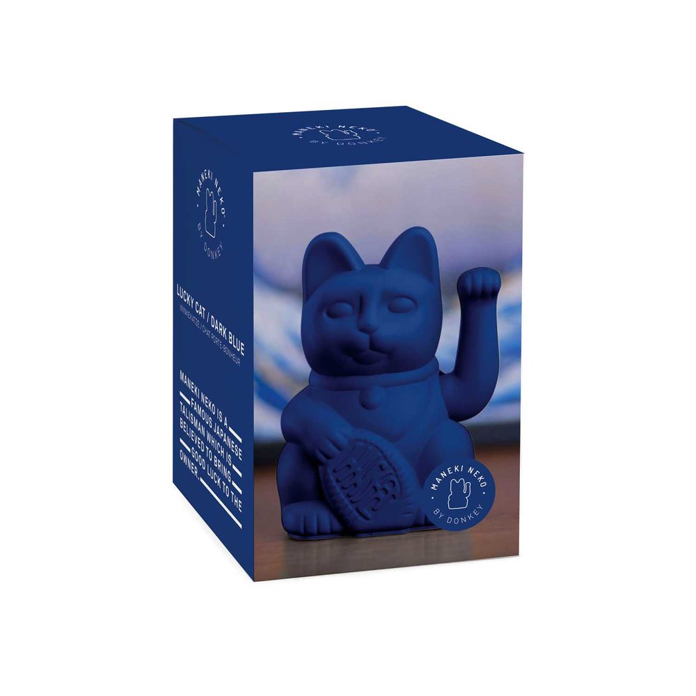 Decorative objects - Maneki Neko / Lucky Cat / Dark Blue  - DONKEY PRODUCTS