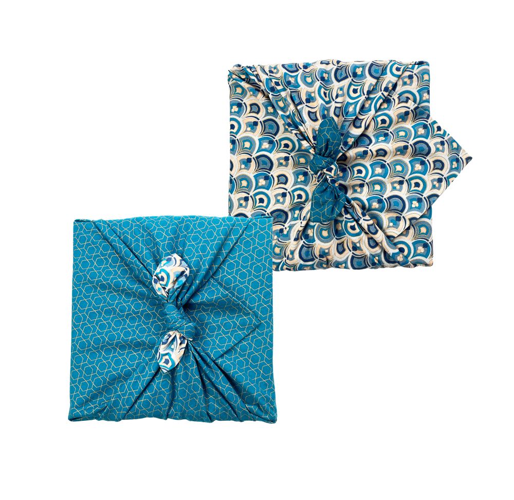 Gifts - FabRap Reversible Double Sided Small Reusable Gift Wrapping - FABRAP