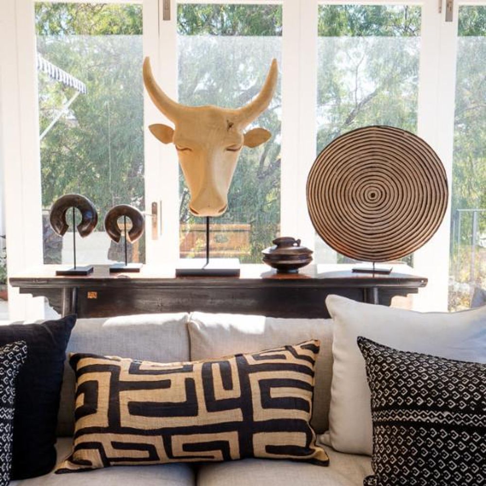 Decorative objects - African wooden shield or zulu shield or wooden shield - HOME DECOR FR
