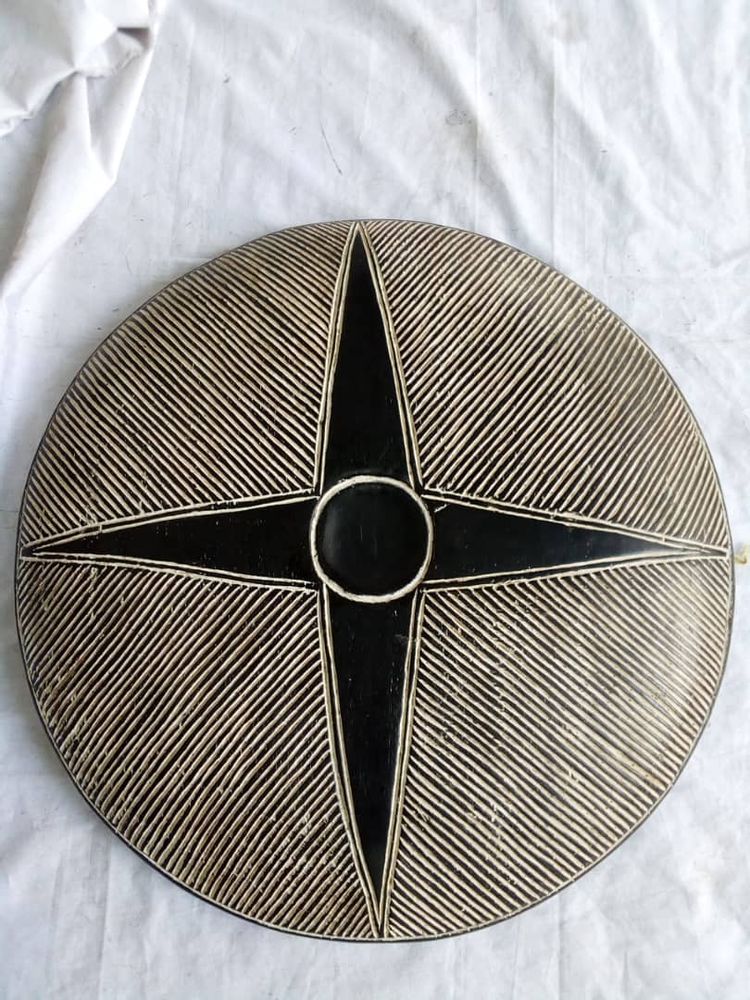 Decorative objects - African wooden shield or zulu shield or wooden shield - HOME DECOR FR
