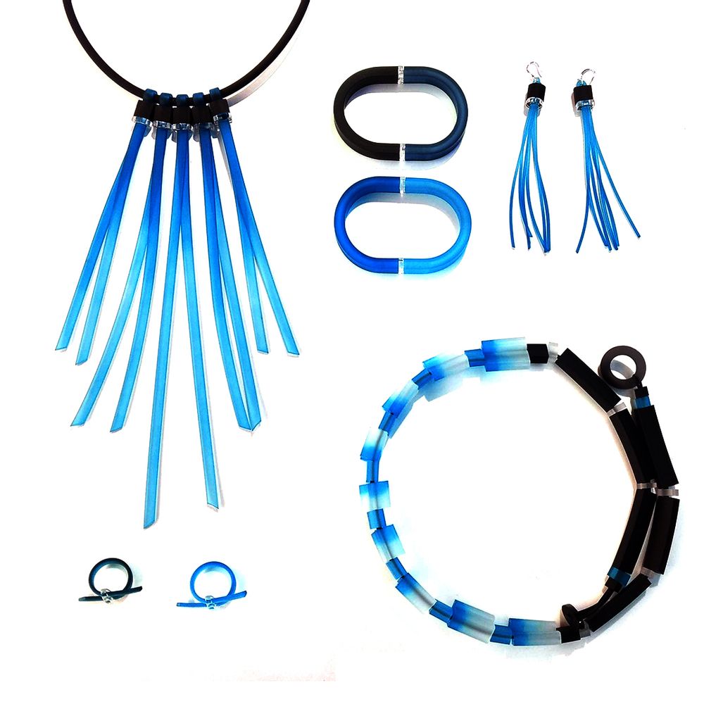 Jewelry - INFINITE LINE collection, "feather" necklaces - ALEX+SVET