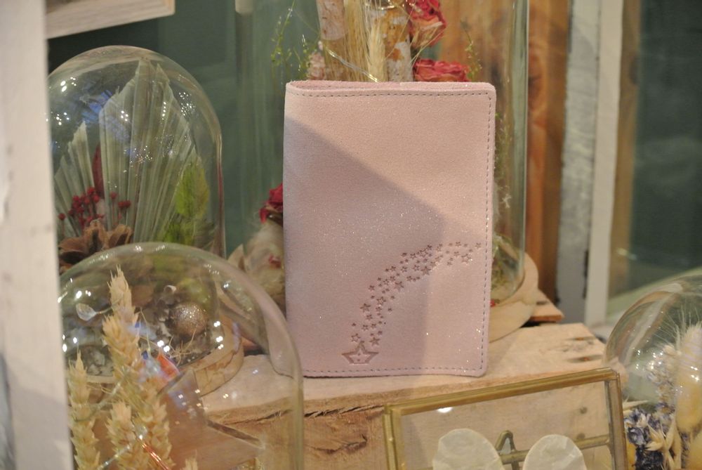 Petite maroquinerie - Etui à cartes Double en cuir Pailleté - LA CARTABLIÈRE