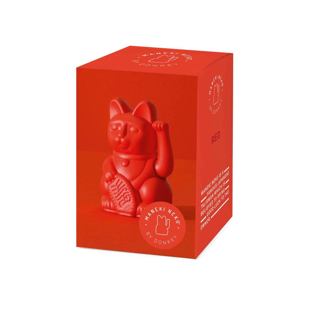 Decorative objects - Maneki Neko / Lucky Cat Mini / Red - DONKEY PRODUCTS
