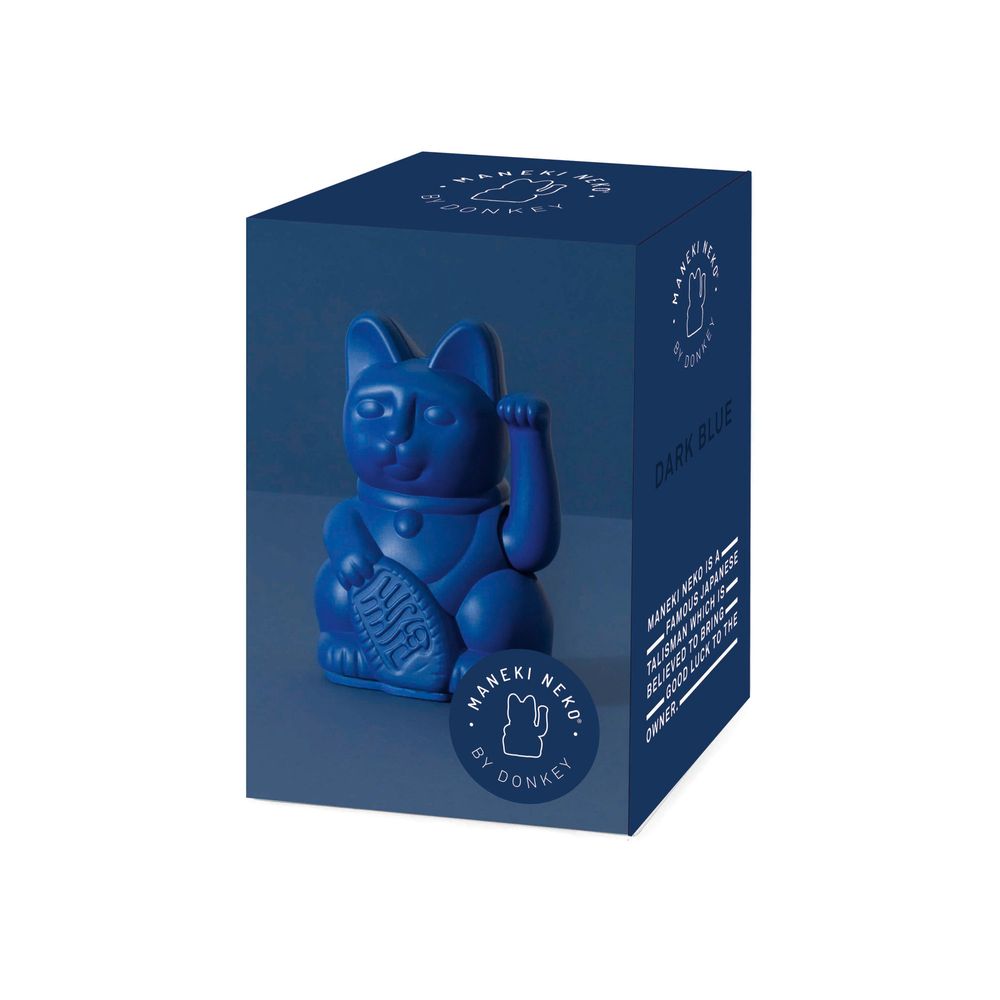 Decorative objects - Maneki Neko / Lucky Cat Mini / Dark Blue - DONKEY PRODUCTS