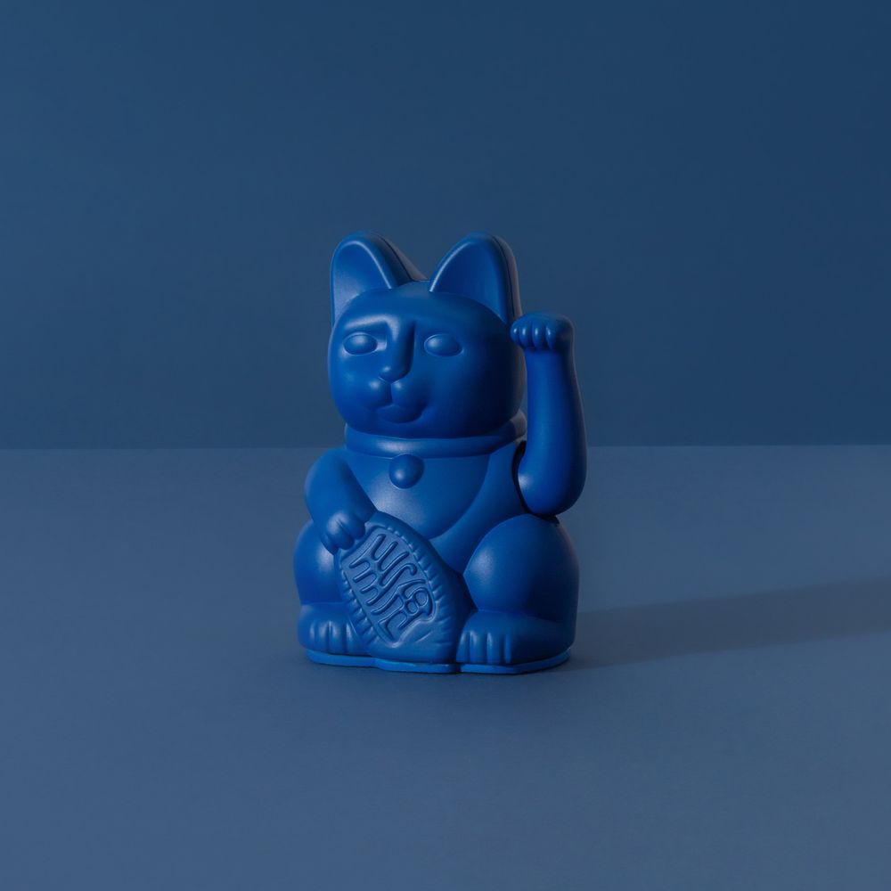 Decorative objects - Maneki Neko / Lucky Cat Mini / Dark Blue - DONKEY PRODUCTS