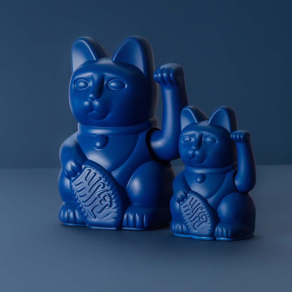 Decorative objects - Maneki Neko / Lucky Cat Mini / Dark Blue - DONKEY PRODUCTS