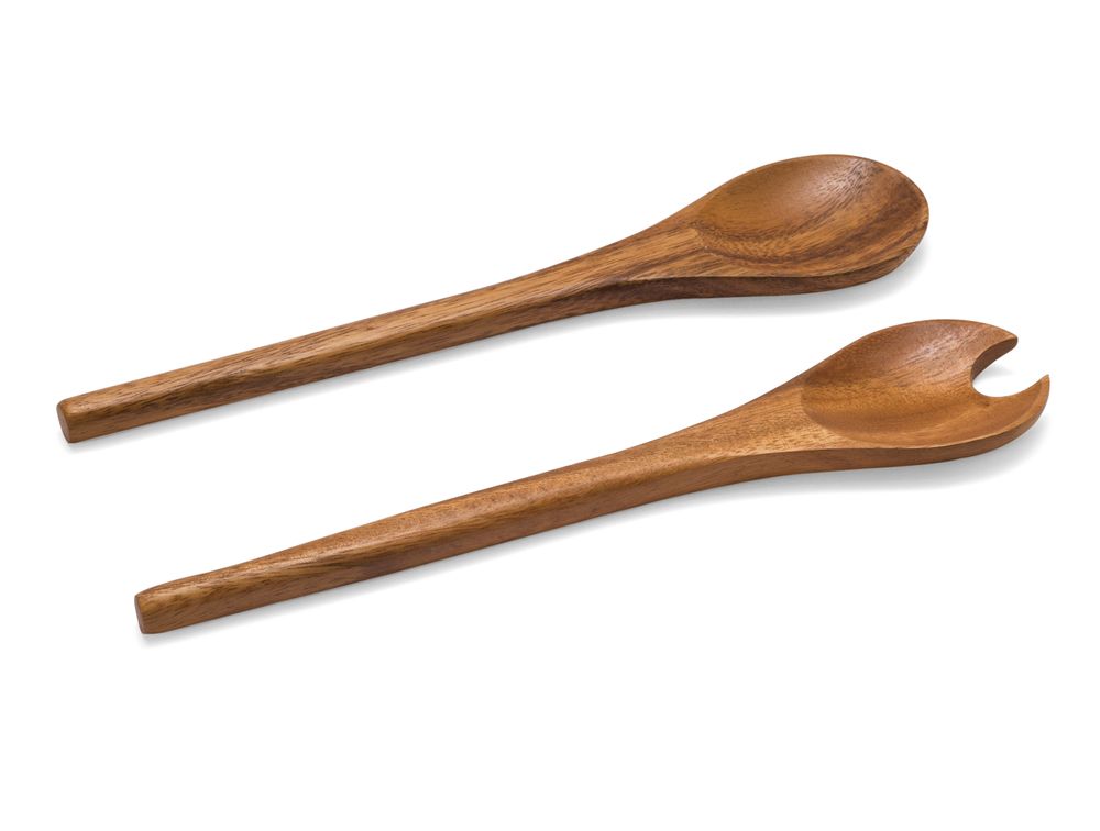 Kitchen utensils - 12" Acacia Wood Utensils Set of 2 MS21064 - ANDREA HOUSE
